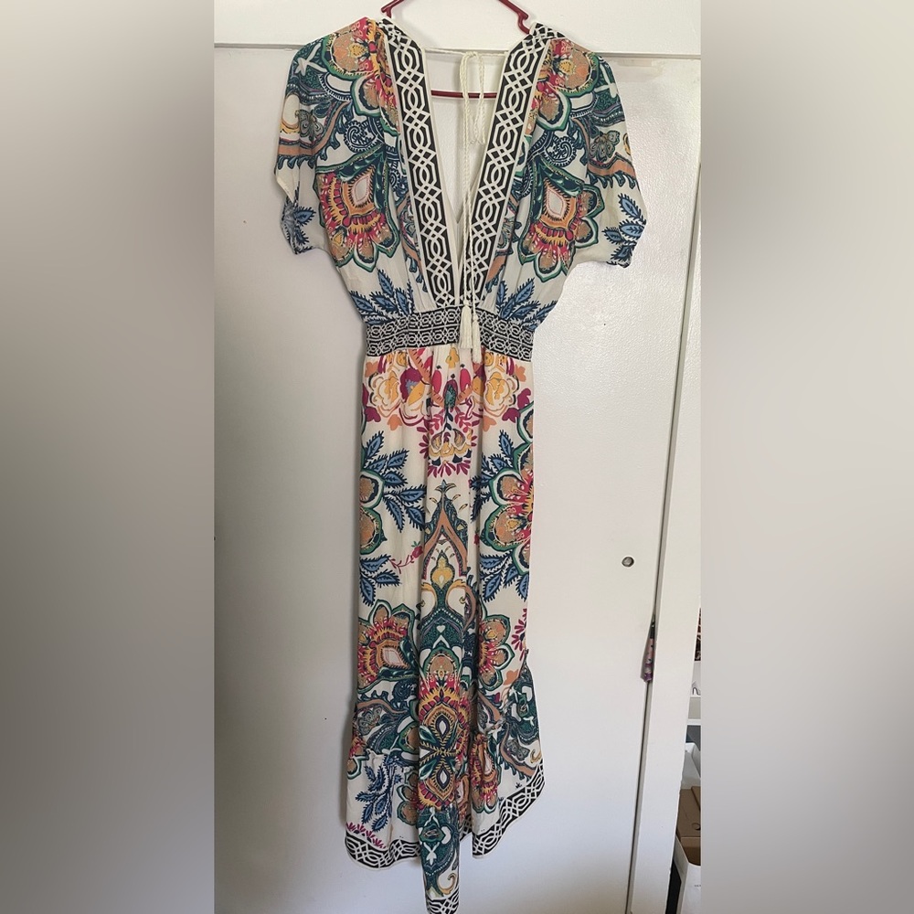 Flying Tomato Multicolor Patterned Dress